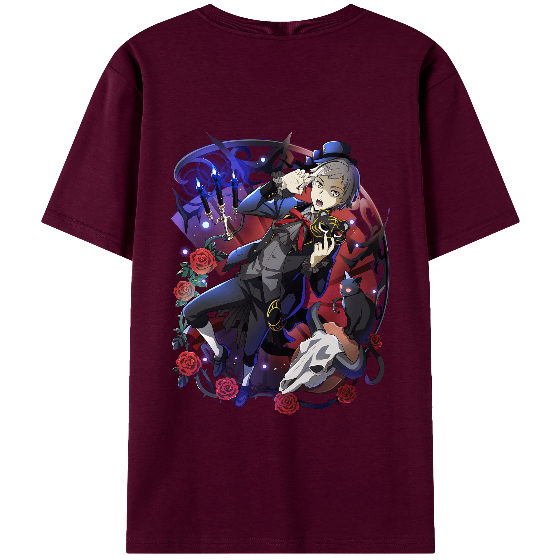 （画像用） 文豪ストレイドッグス Bungo Stray Dogs レディース半袖Tシャツ(バックプリント)